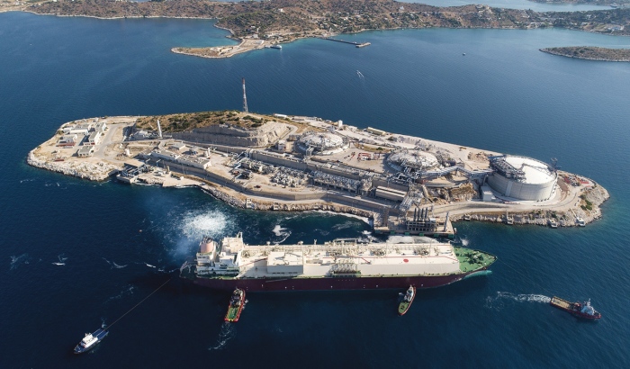 Гърция увеличи капацитета на терминала за втечнен газ при остров Ревитуса